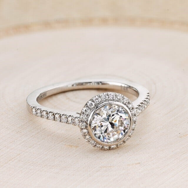 Bezel Set Engagement Ring