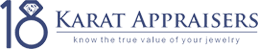 18kt appraisers blue logo
